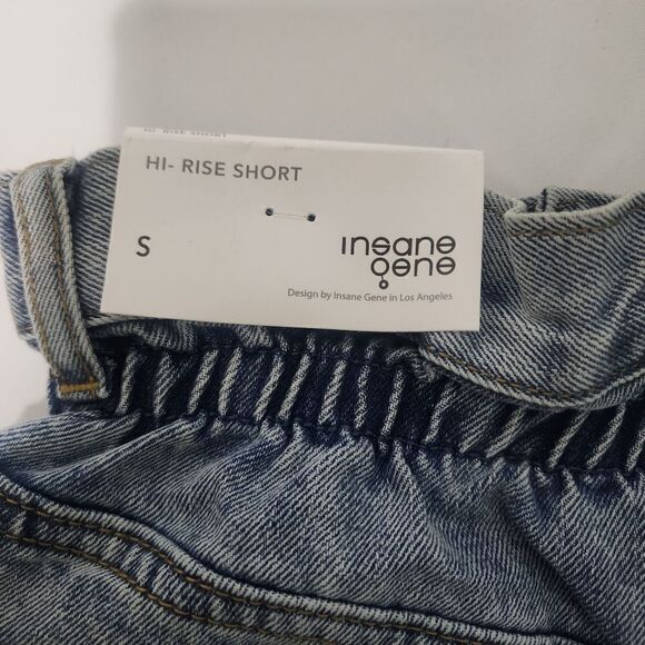 Insane Gene Lily Super High Rise Paper Bag Shorts Size Small NWT Paperbag Waist - Picture 6 of 8